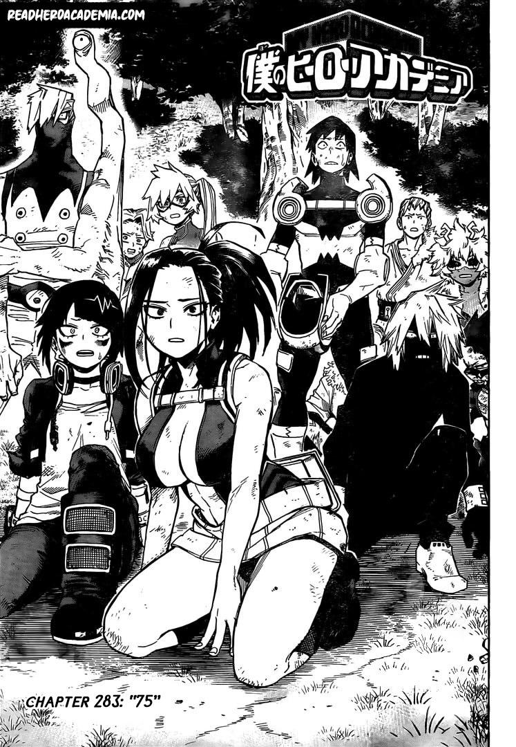 My Hero Academia Manga Manga Chapter - 283 - image 1