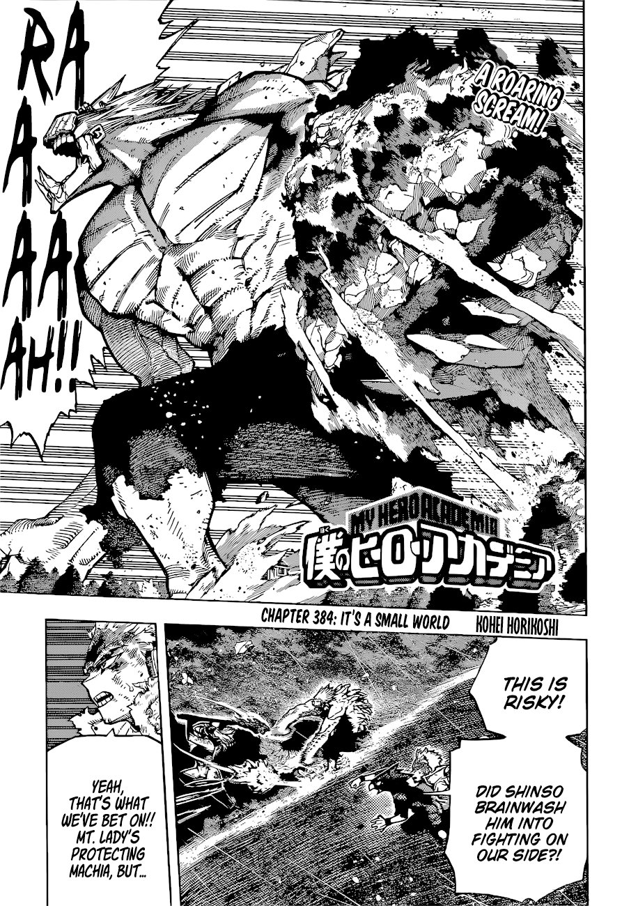 My Hero Academia Manga Manga Chapter - 384 - image 1