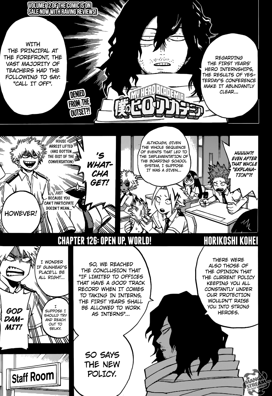 My Hero Academia Manga Manga Chapter - 126 - image 1
