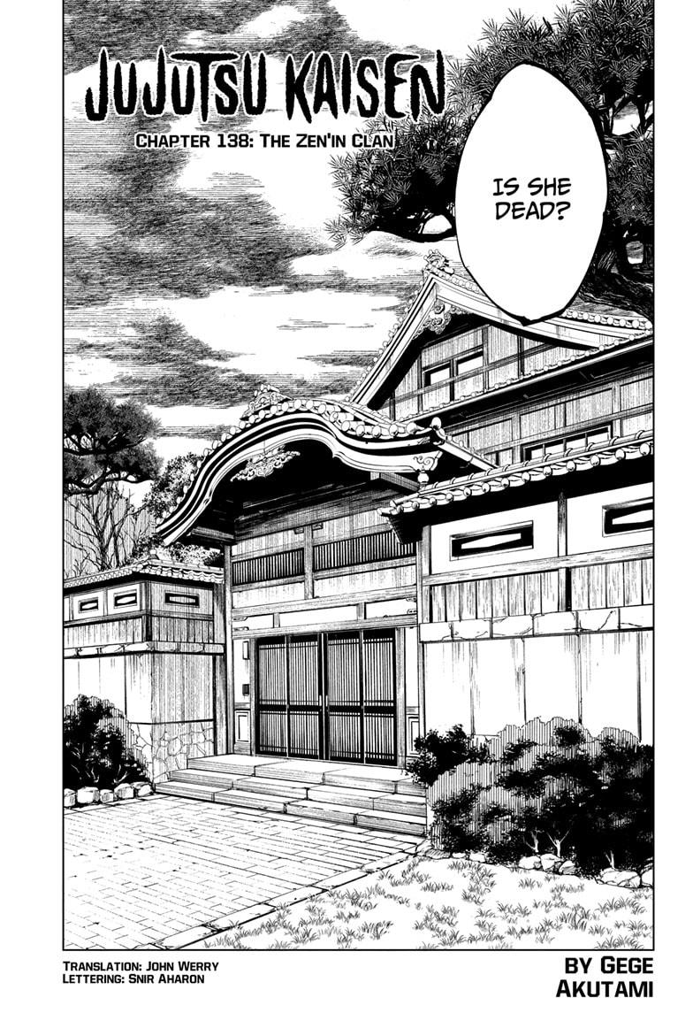 Jujutsu Kaisen Manga Chapter - 138 - image 1