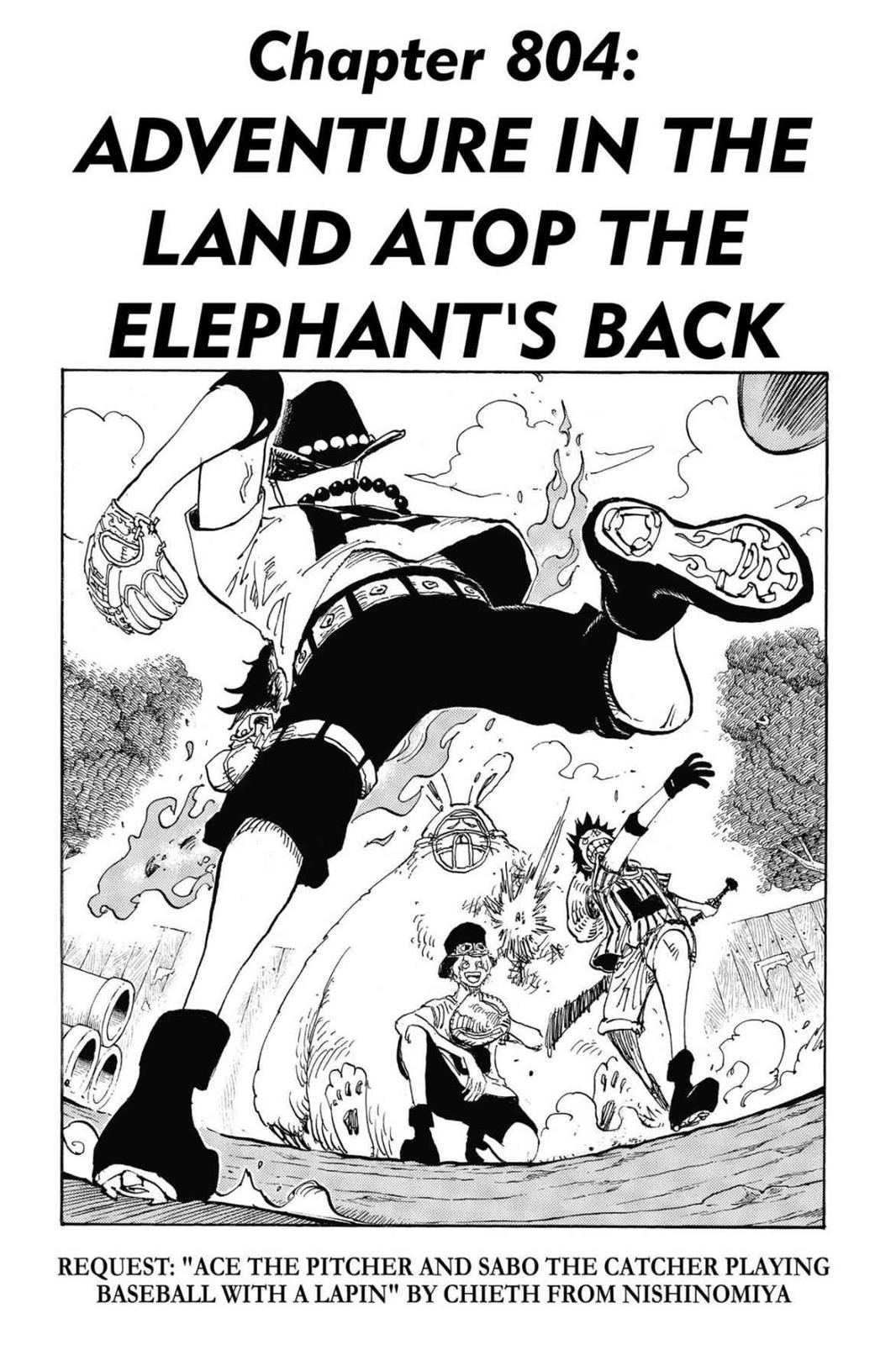 One Piece Manga Manga Chapter - 804 - image 1