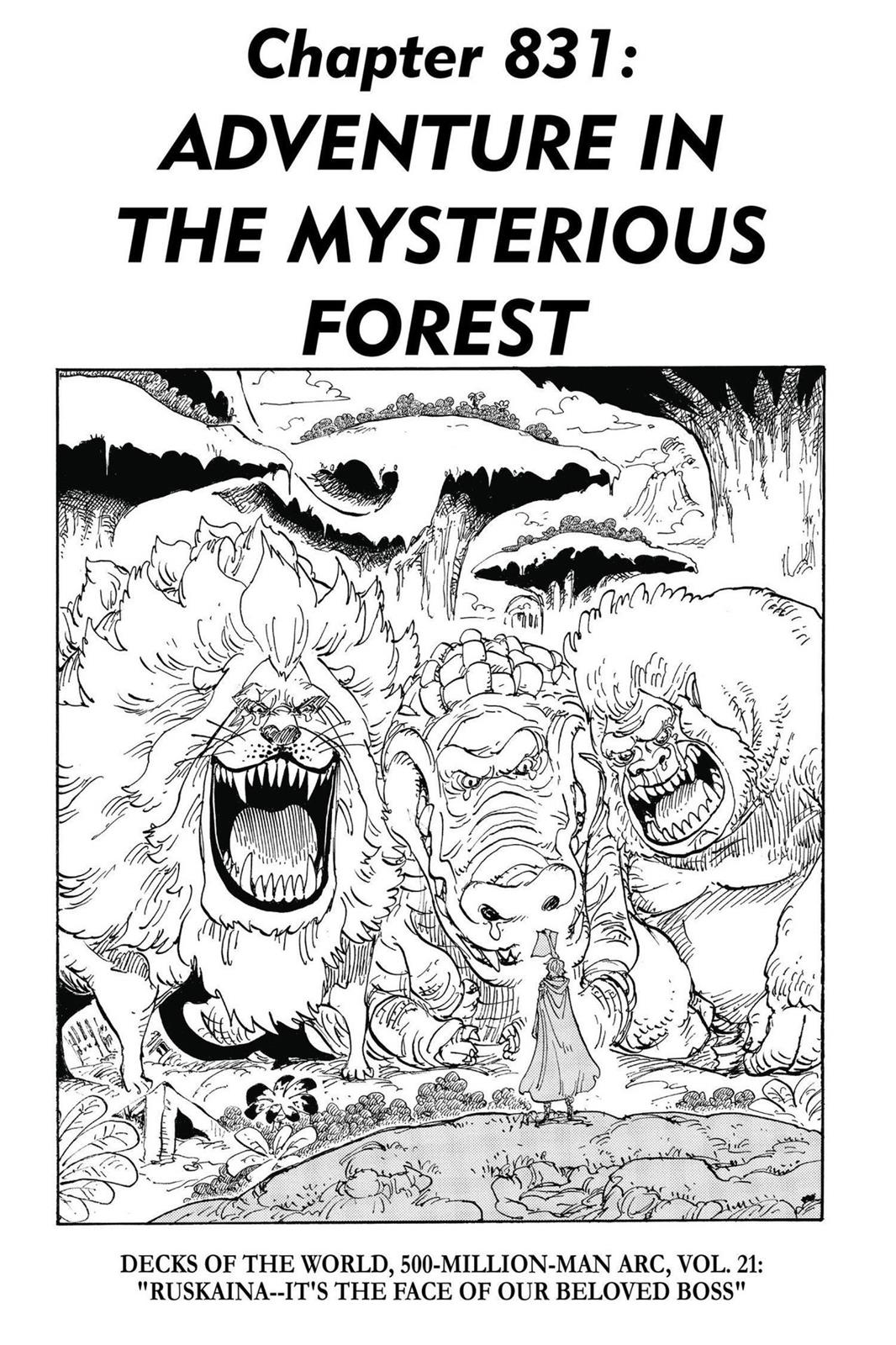 One Piece Manga Manga Chapter - 831 - image 1