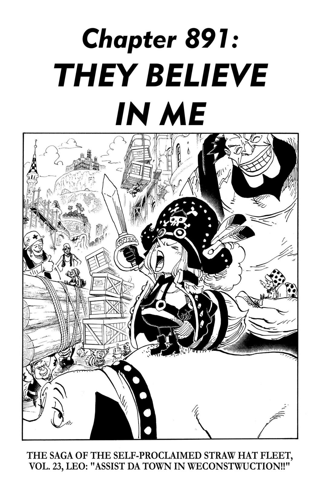 One Piece Manga Manga Chapter - 891 - image 1