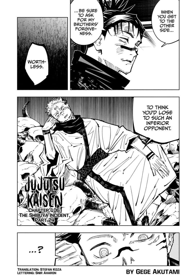 Jujutsu Kaisen Manga Chapter - 106 - image 1