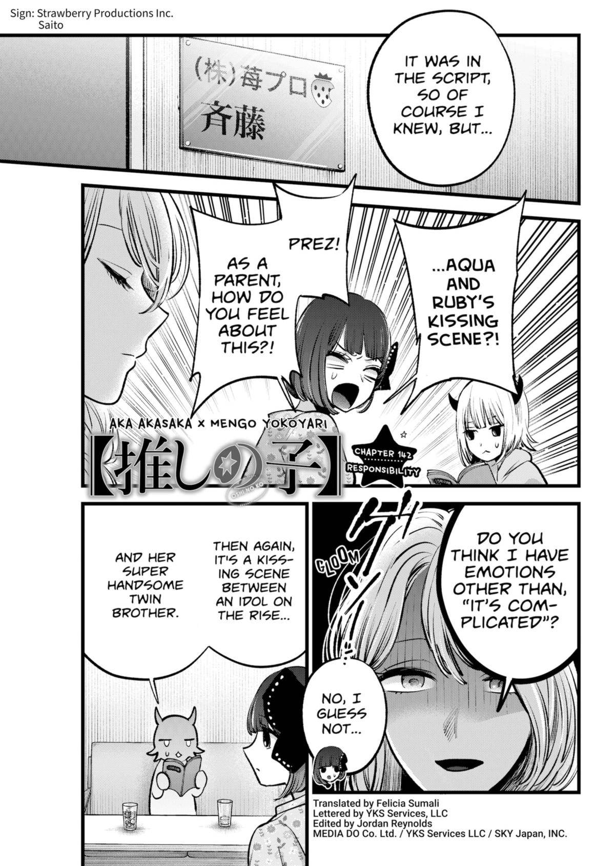 Oshi No Ko Manga Manga Chapter - 142 - image 1