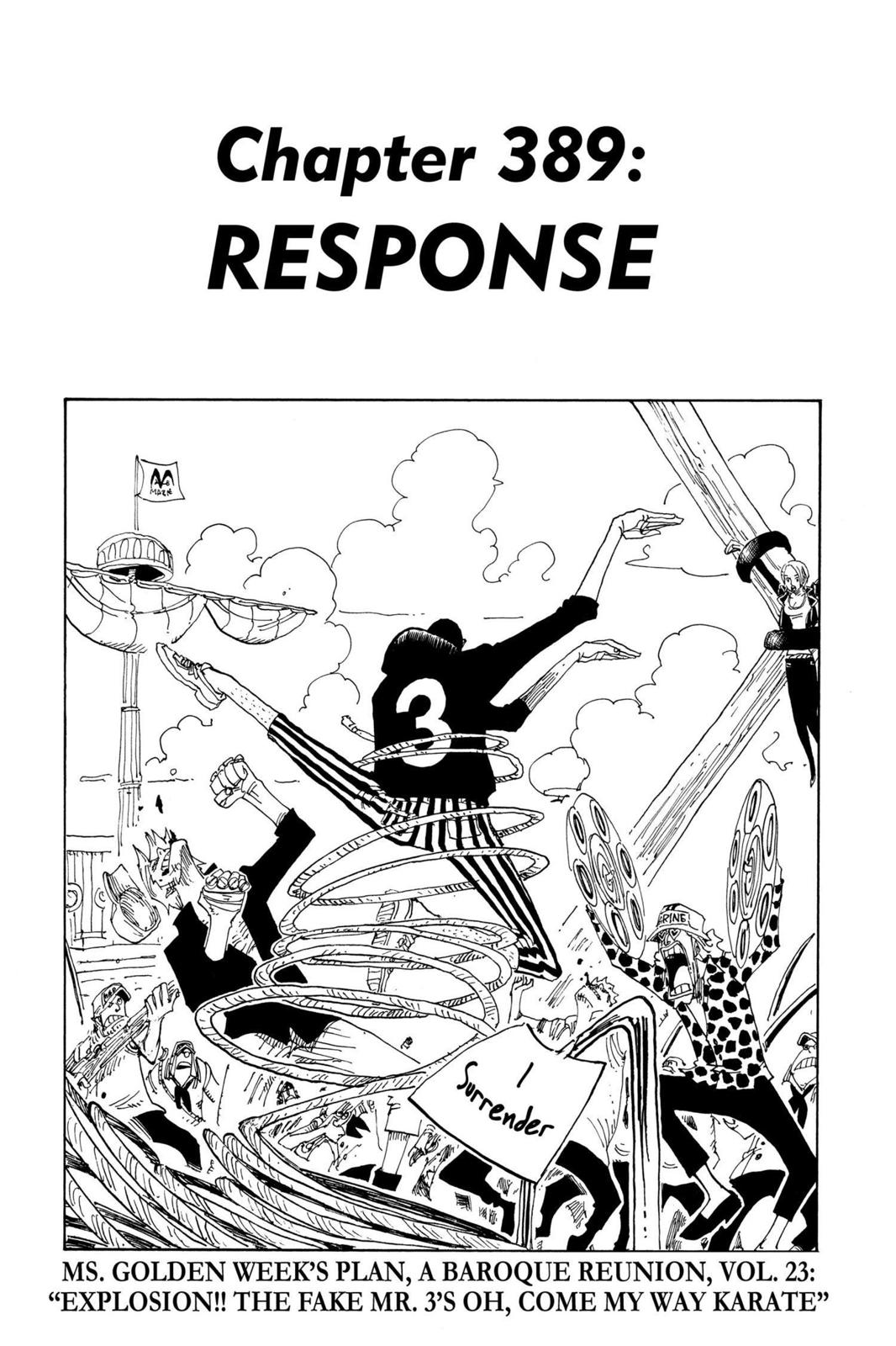 One Piece Manga Manga Chapter - 389 - image 7