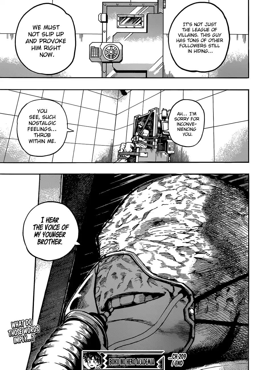 My Hero Academia Manga Manga Chapter - 209 - image 16