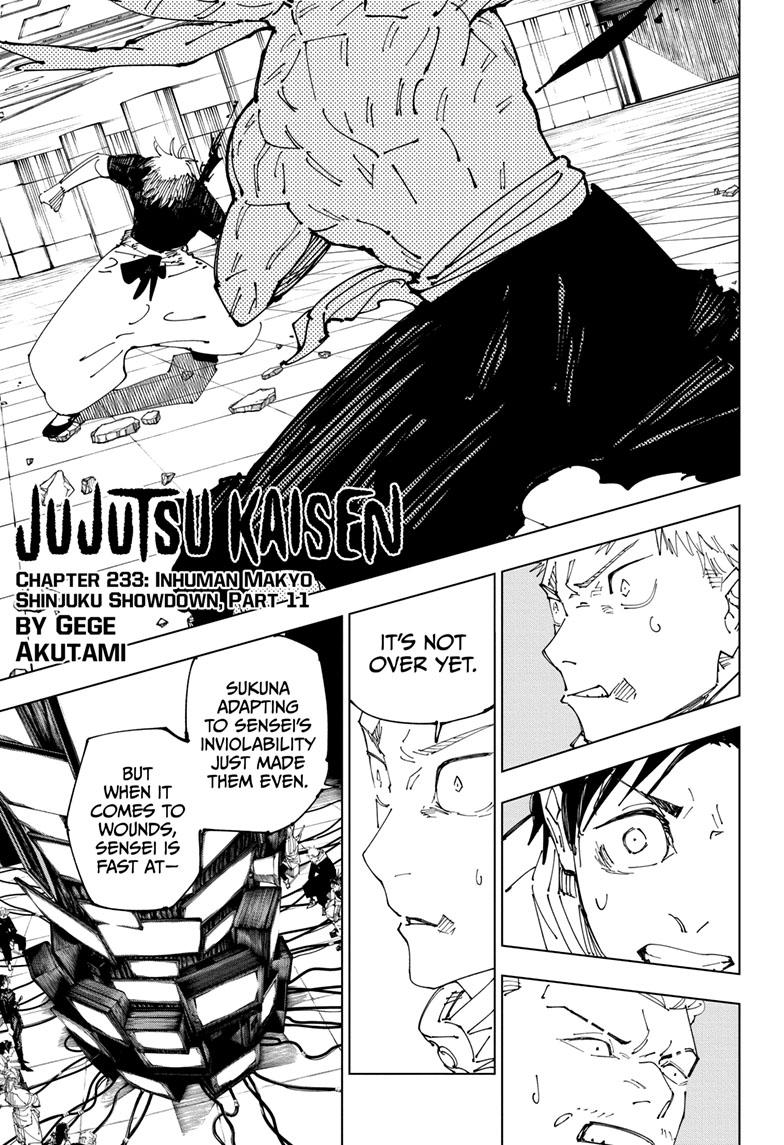 Jujutsu Kaisen Manga Chapter - 233 - image 1