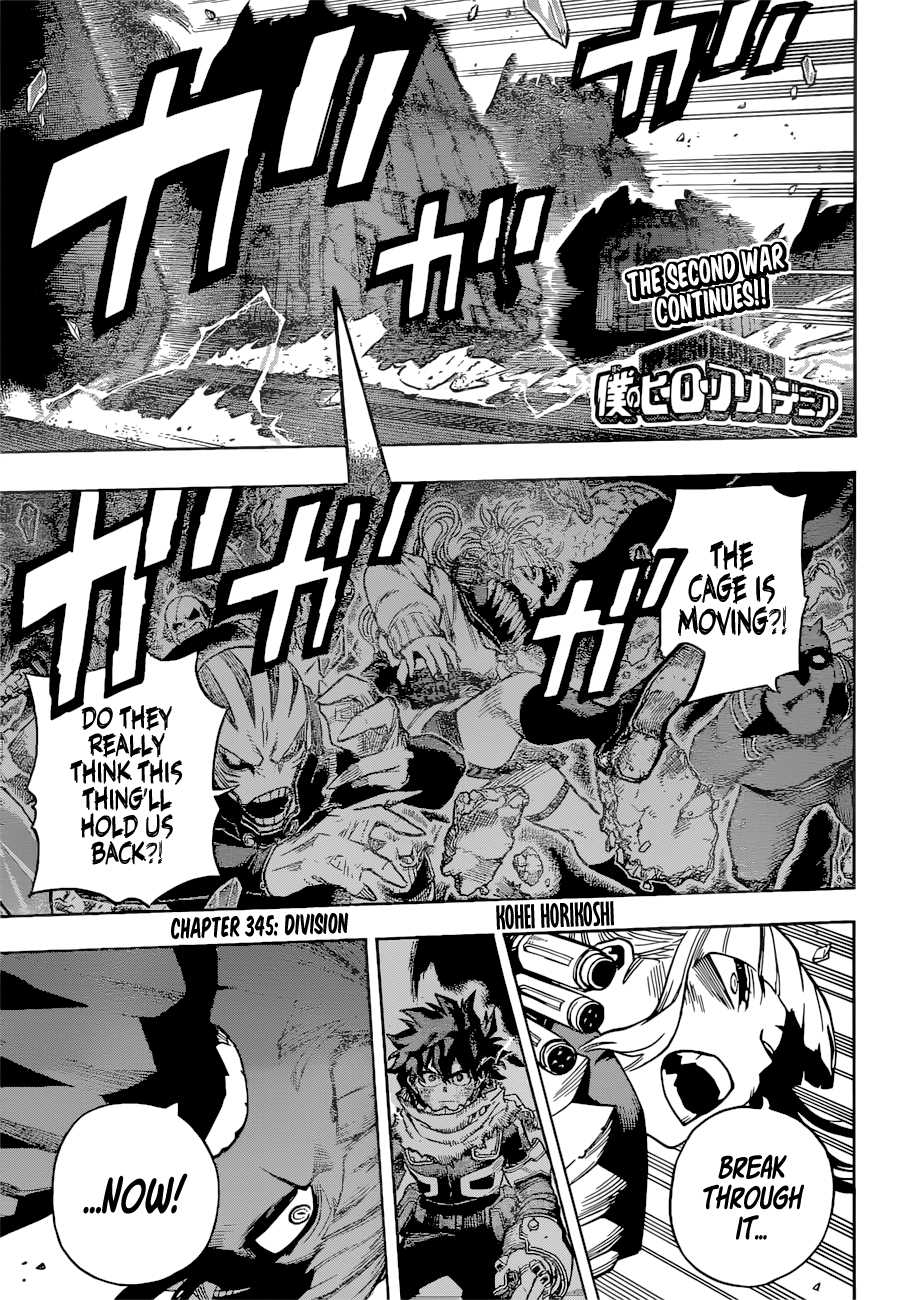 My Hero Academia Manga Manga Chapter - 345 - image 1