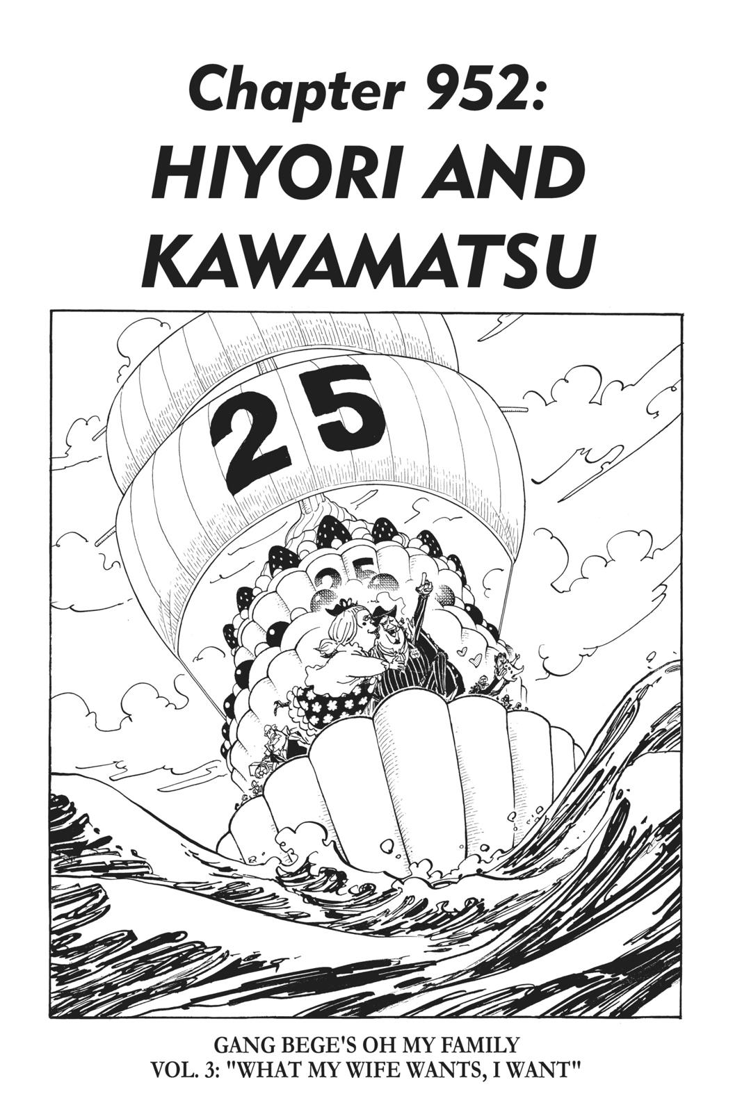 One Piece Manga Manga Chapter - 952 - image 1