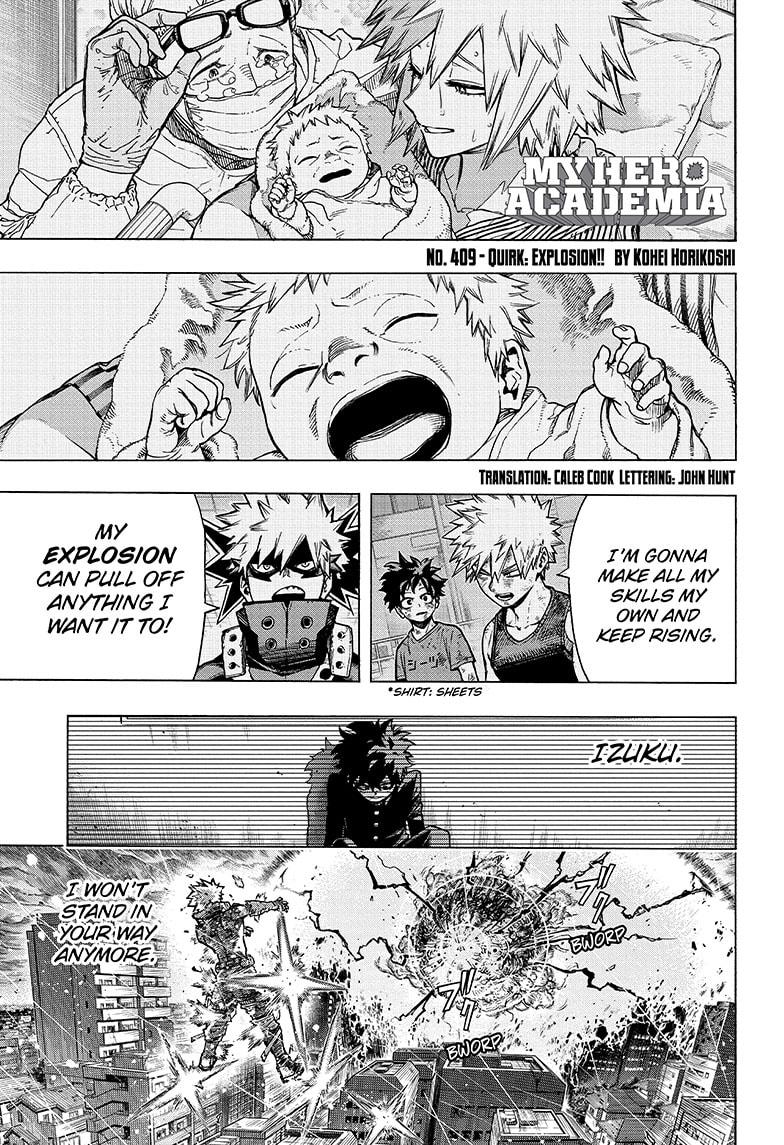 My Hero Academia Manga Manga Chapter - 409 - image 1