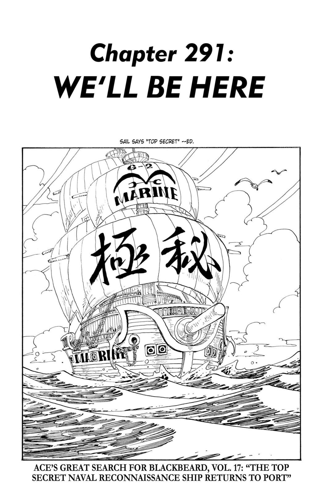 One Piece Manga Manga Chapter - 291 - image 1
