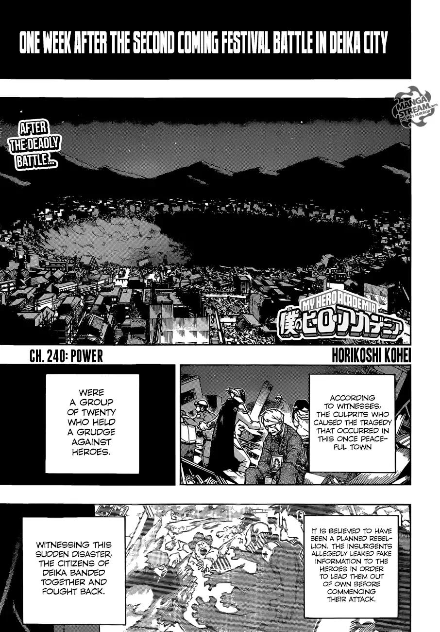 My Hero Academia Manga Manga Chapter - 240 - image 1