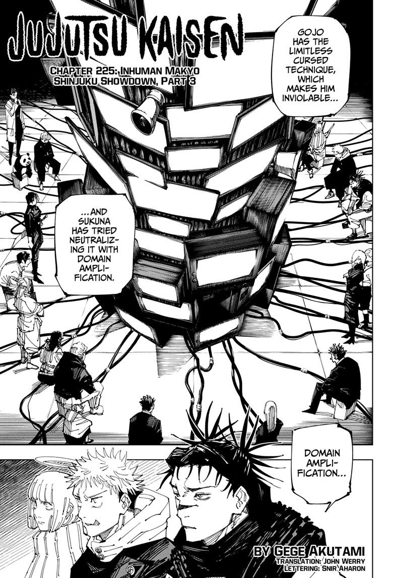 Jujutsu Kaisen Manga Chapter - 225 - image 1