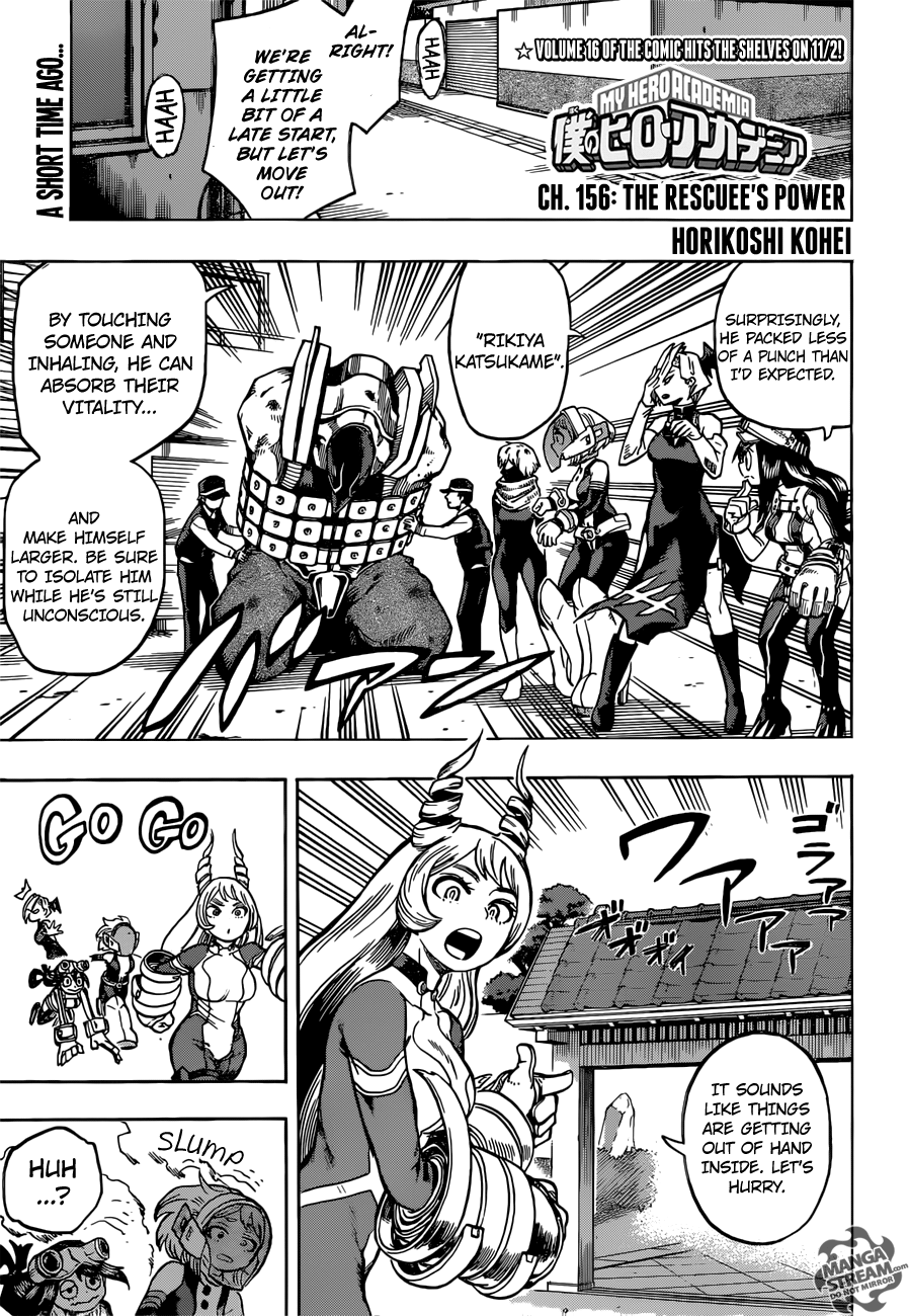 My Hero Academia Manga Manga Chapter - 156 - image 1