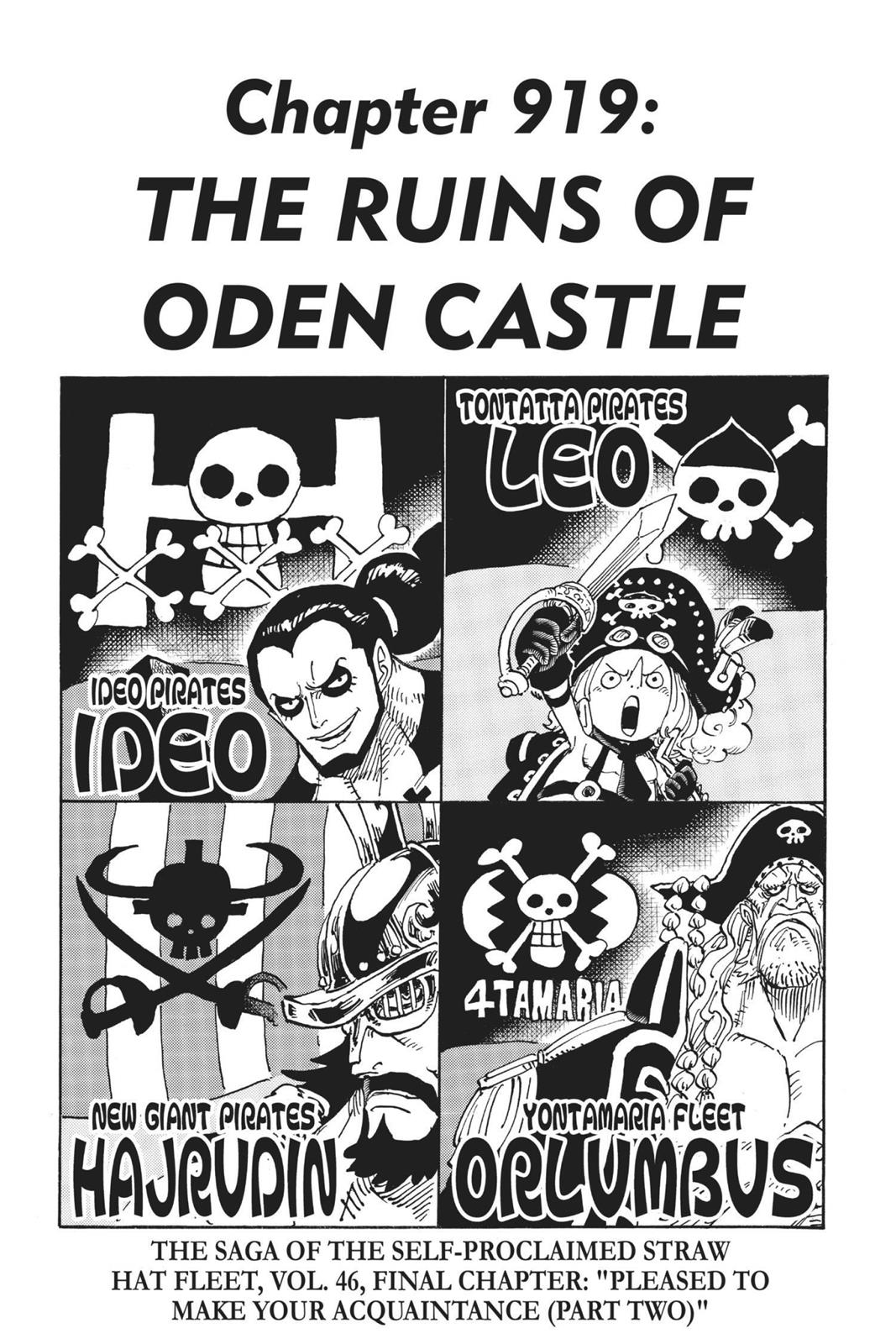 One Piece Manga Manga Chapter - 919 - image 1