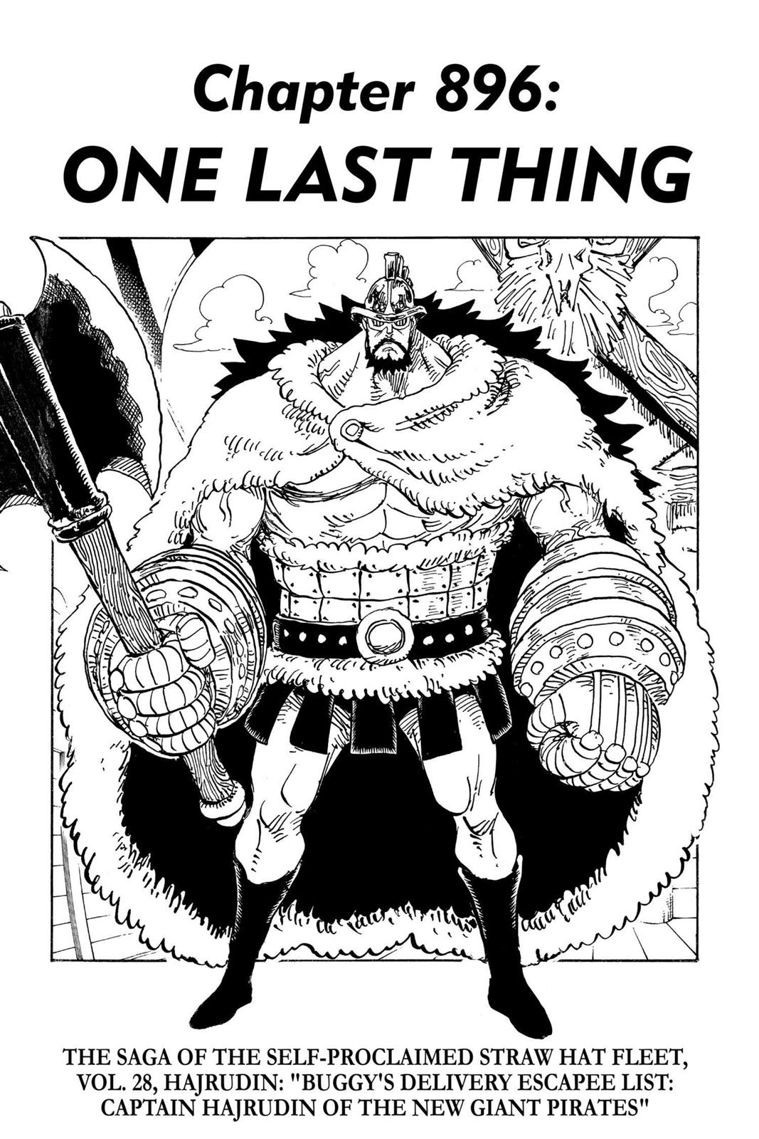 One Piece Manga Manga Chapter - 896 - image 1