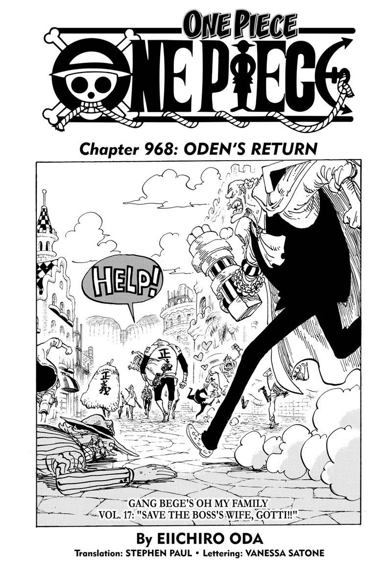 One Piece Manga Manga Chapter - 968 - image 1
