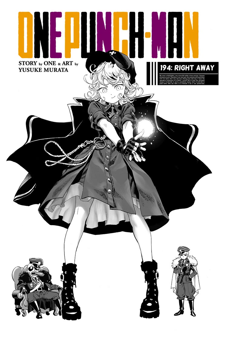 One Punch Man Manga Manga Chapter - 194 - image 1