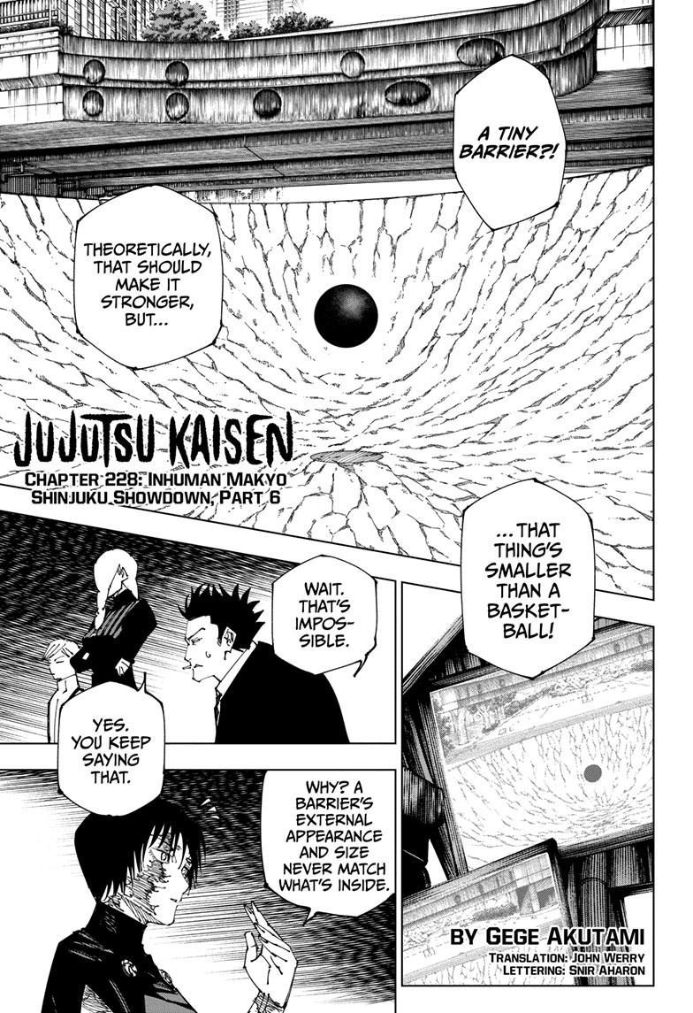 Jujutsu Kaisen Manga Chapter - 228 - image 1
