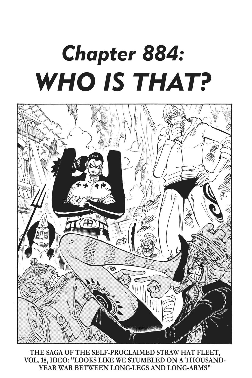 One Piece Manga Manga Chapter - 884 - image 1