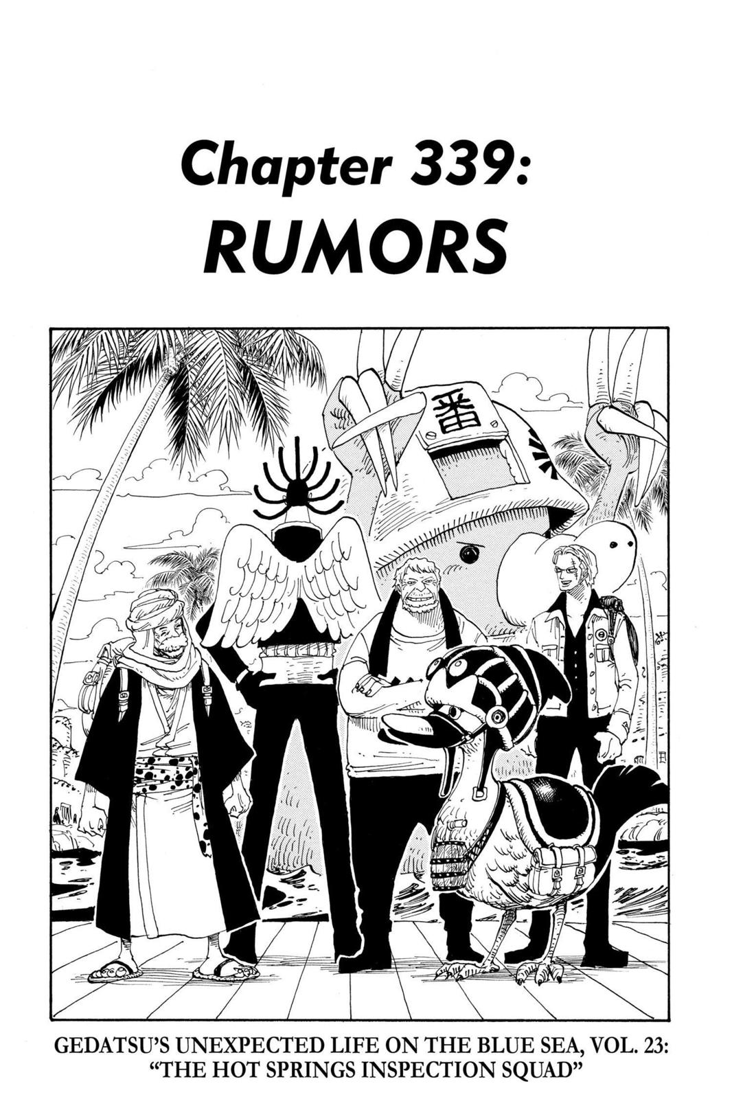One Piece Manga Manga Chapter - 339 - image 1