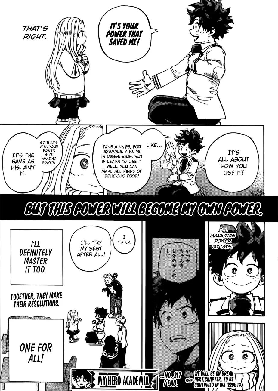 My Hero Academia Manga Manga Chapter - 217 - image 14