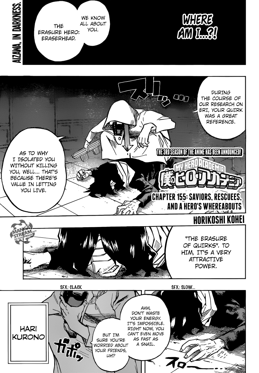 My Hero Academia Manga Manga Chapter - 155 - image 1