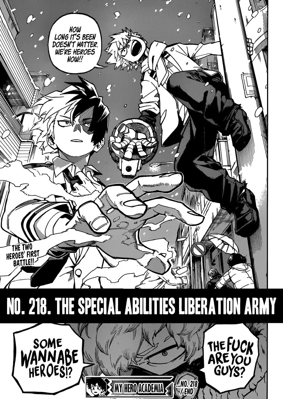 My Hero Academia Manga Manga Chapter - 218 - image 16