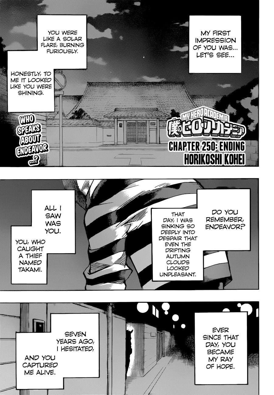 My Hero Academia Manga Manga Chapter - 250 - image 1