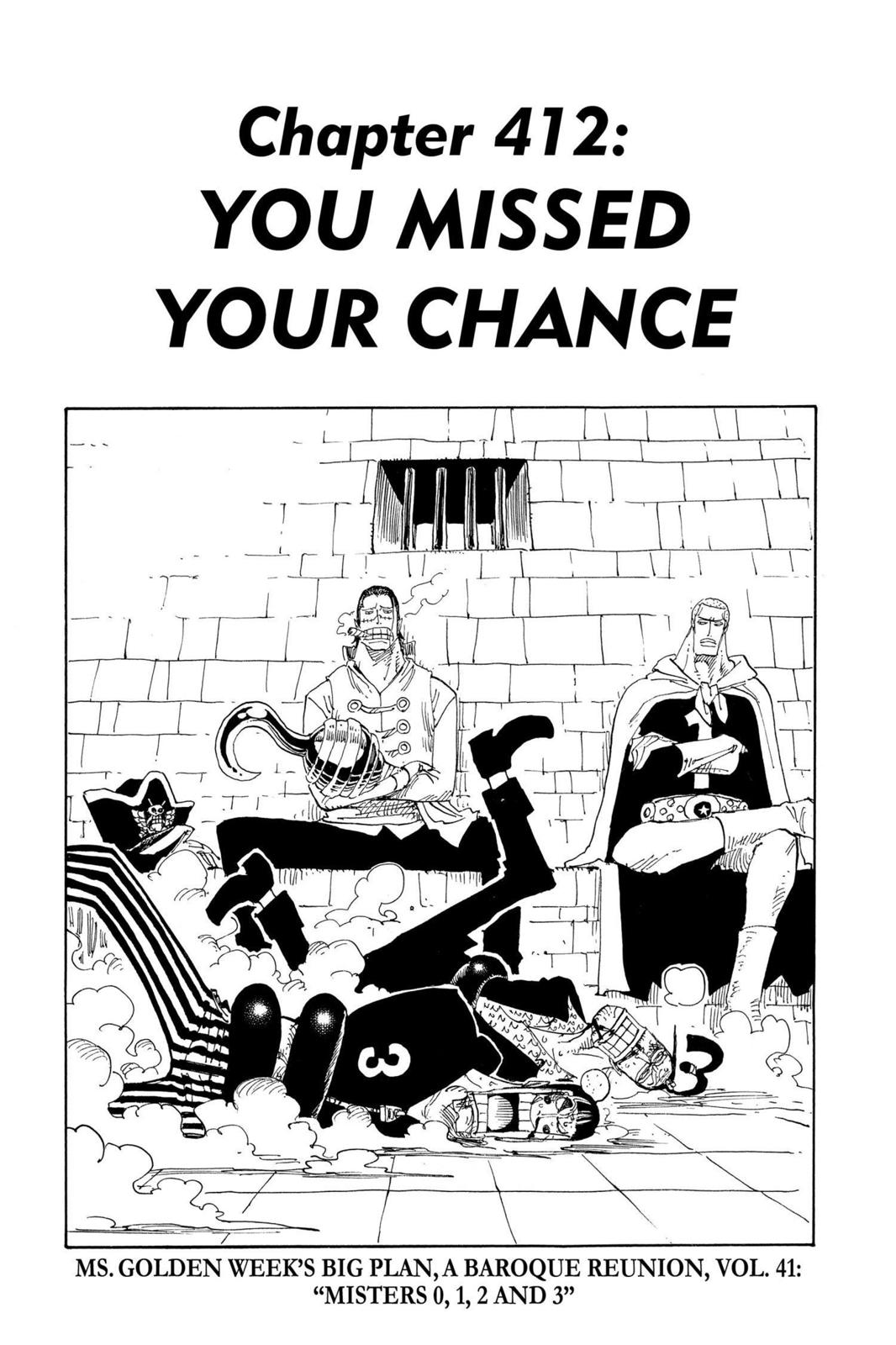 One Piece Manga Manga Chapter - 412 - image 1