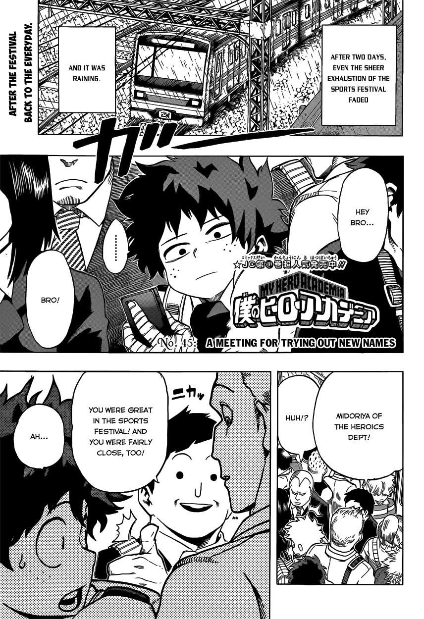 My Hero Academia Manga Manga Chapter - 45 - image 3