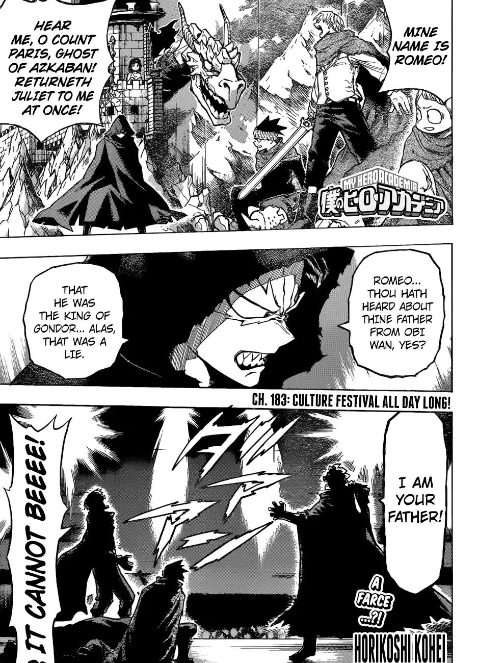 My Hero Academia Manga Manga Chapter - 183 - image 1