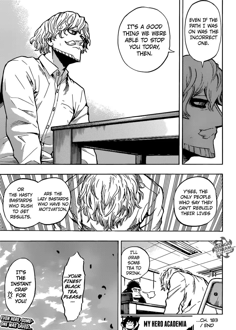 My Hero Academia Manga Manga Chapter - 183 - image 18