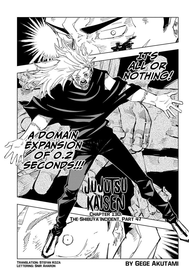 Jujutsu Kaisen Manga Chapter - 130 - image 1