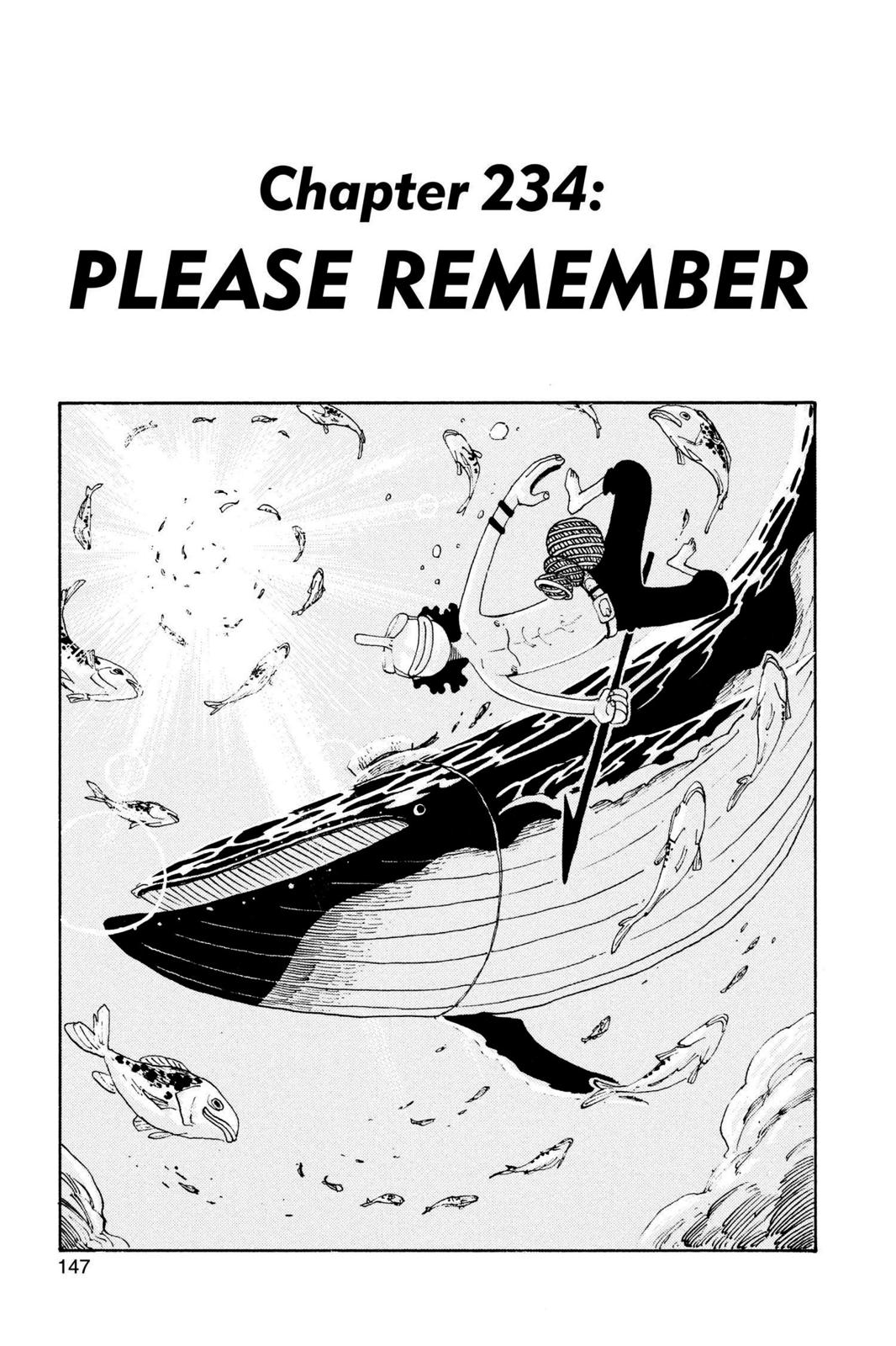 One Piece Manga Manga Chapter - 234 - image 1