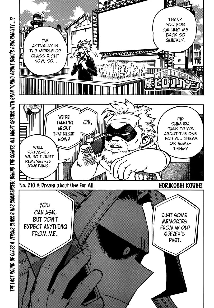 My Hero Academia Manga Manga Chapter - 210 - image 1