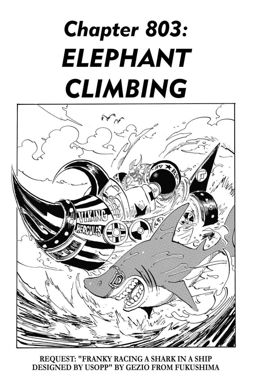 One Piece Manga Manga Chapter - 803 - image 1