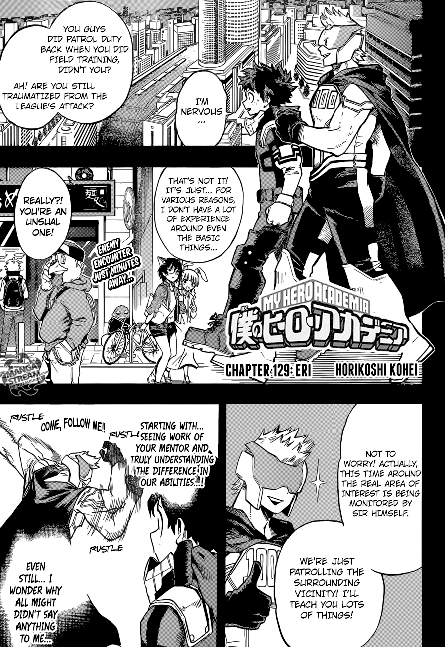 My Hero Academia Manga Manga Chapter - 129 - image 1