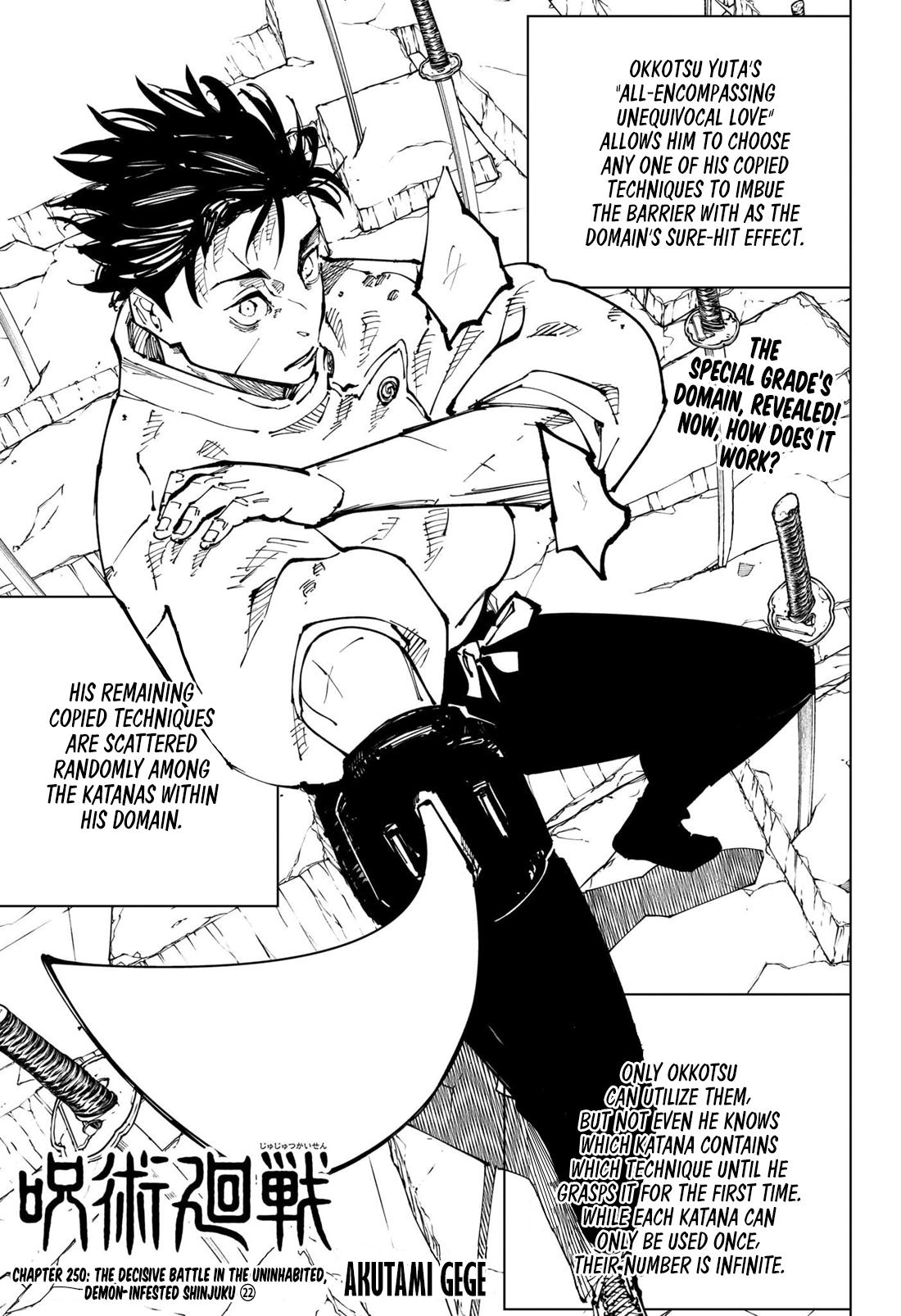 Jujutsu Kaisen Manga Chapter - 250 - image 1
