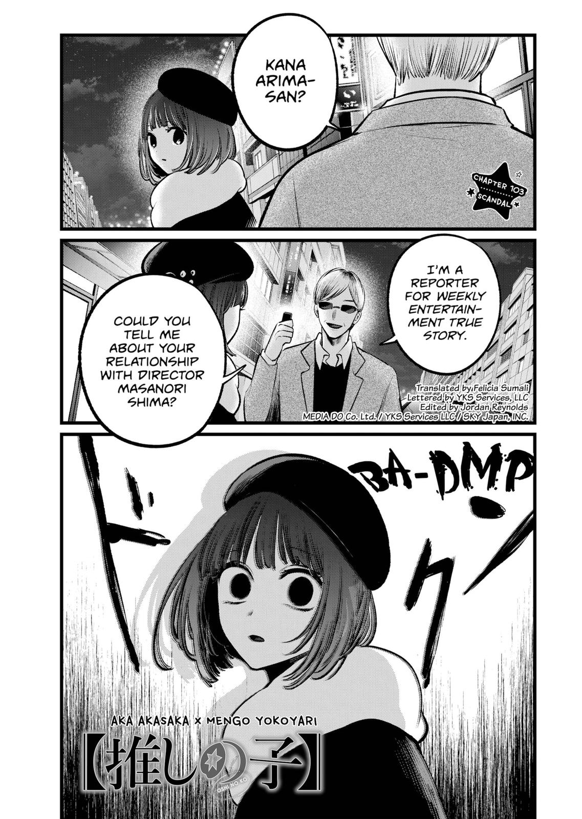 Oshi No Ko Manga Manga Chapter - 103 - image 1