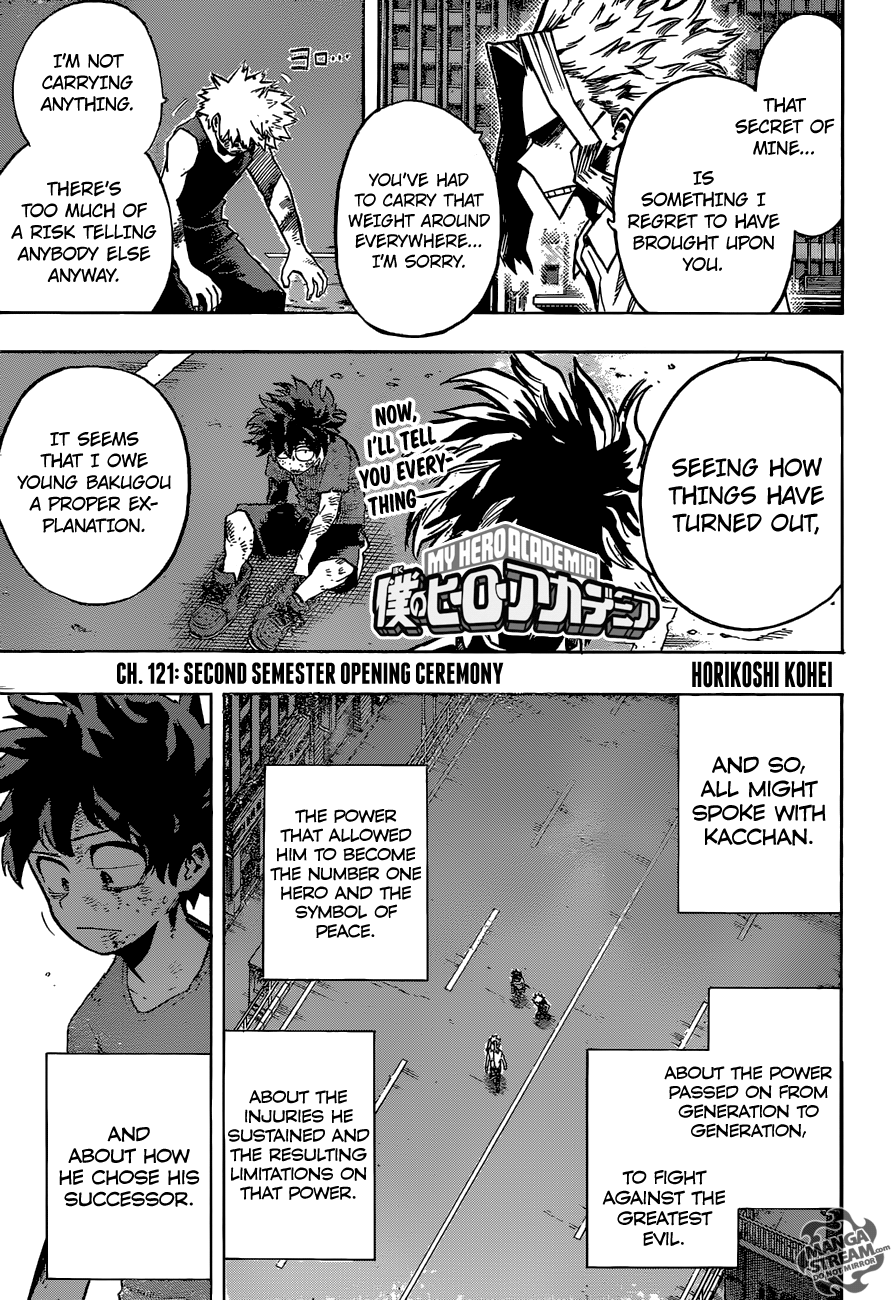My Hero Academia Manga Manga Chapter - 121 - image 1