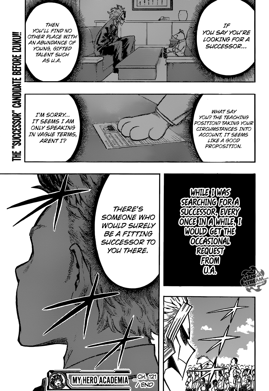 My Hero Academia Manga Manga Chapter - 121 - image 18