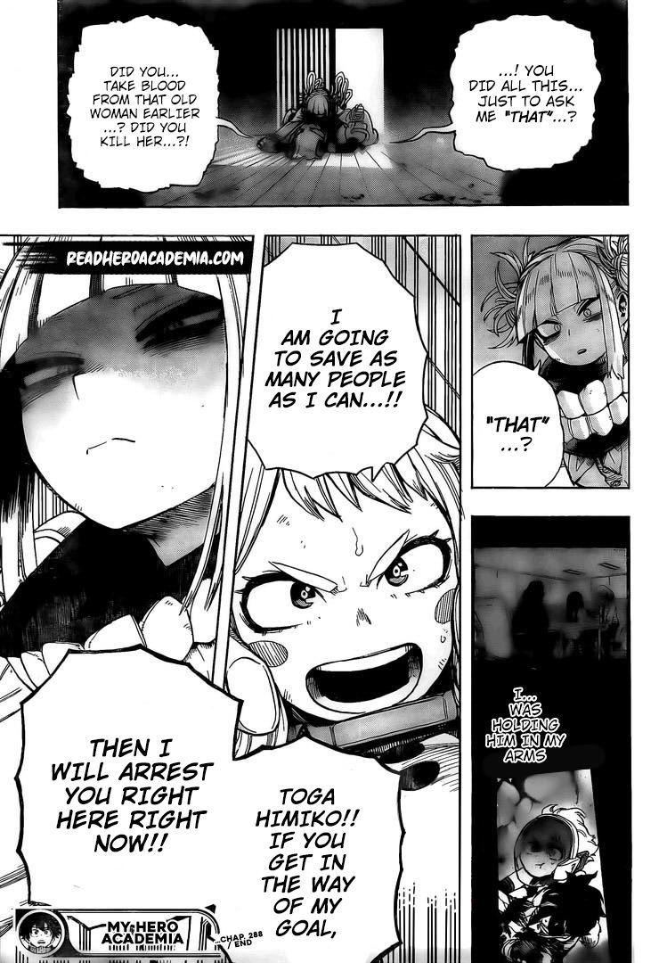 My Hero Academia Manga Manga Chapter - 288 - image 17