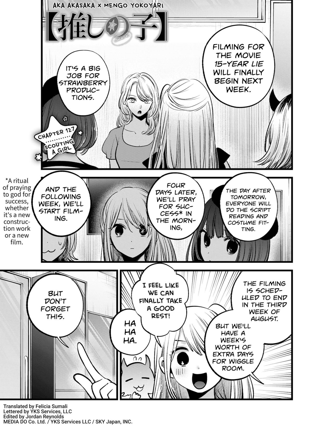 Oshi No Ko Manga Manga Chapter - 127 - image 1