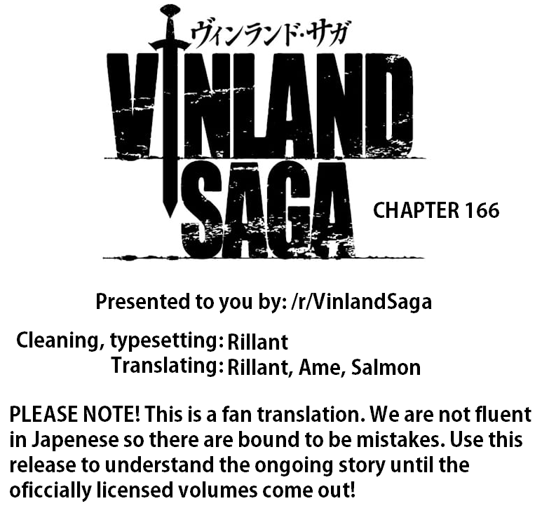 Vinland Saga Manga Manga Chapter - 166 - image 1