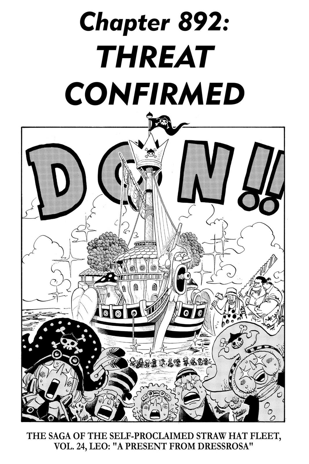One Piece Manga Manga Chapter - 892 - image 1