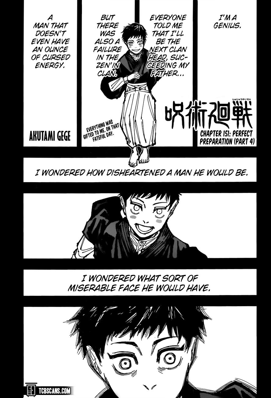 Jujutsu Kaisen Manga Chapter - 151 - image 1