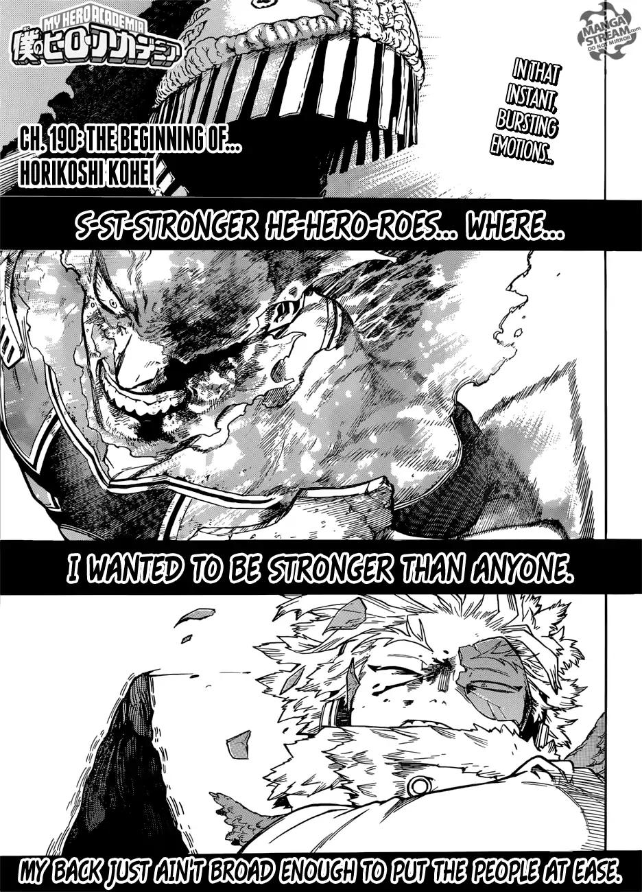 My Hero Academia Manga Manga Chapter - 190 - image 1