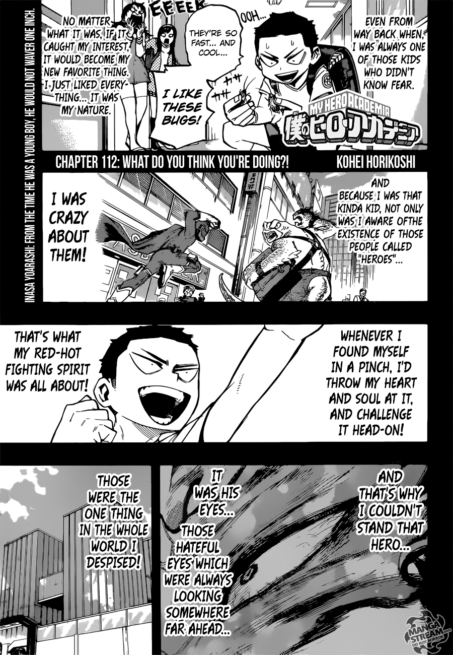 My Hero Academia Manga Manga Chapter - 112 - image 1